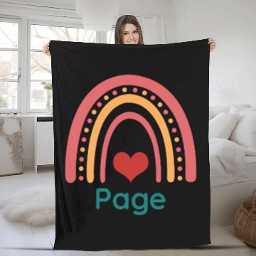 Discover Page Vintage Boho Rainbow Fleece Blankets