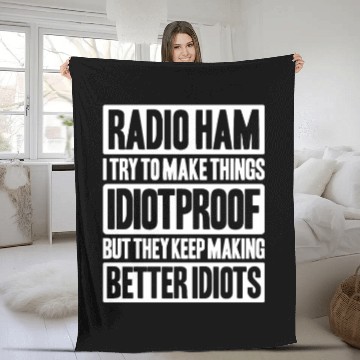 Discover Radio Ham Amateur Radio Operator Ham Radio Fleece Blankets