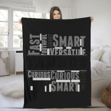 Discover Taurus Zodiac Star Sign Word Cloud Square Monochro Fleece Blankets