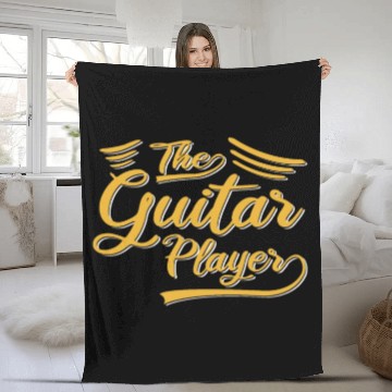 Discover the guitar player Fleece Blankets