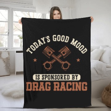 Discover Drag Racing Race Car Today's Good Fleece Blankets