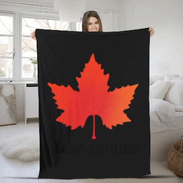 Discover i love autumn Fleece Blankets