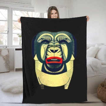 Discover Monkey Chimpanzee Ape Fleece Blankets