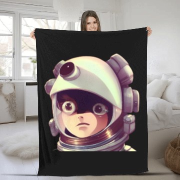 Discover Space Astronaut Ape Fleece Blankets