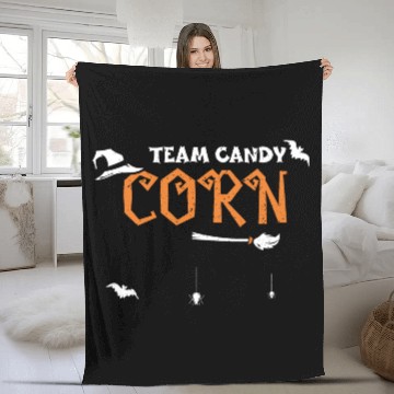 Discover Team Candy Corn - Halloween Fleece Blankets