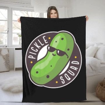 Discover Pickle Squad Fleece Blankets