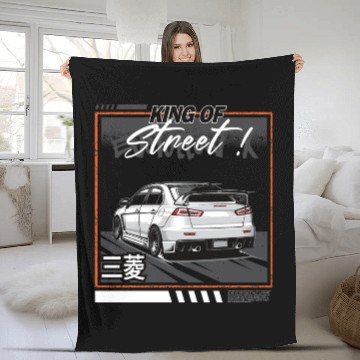Discover Mitsubishi Lancer Evolution 10 Fleece Blankets