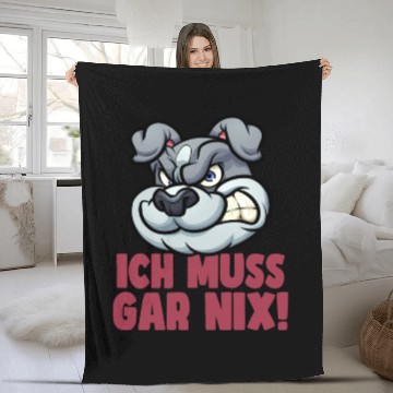 Discover I don't have to relax at all, Great Dane dog lover Fleece Blankets