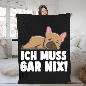 Discover I don't have to relax at all, Great Dane dog lover Fleece Blankets