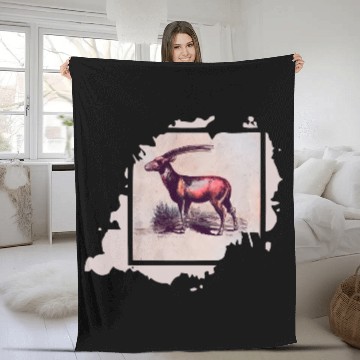 Discover Antelope Painting Fleece Blankets