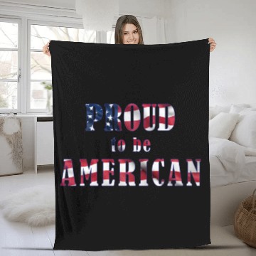 Discover Proud to be American Fleece Blankets