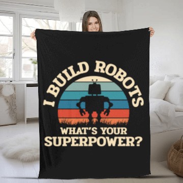 Discover Robotics, Robot Builder Fleece Blankets
