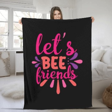 Discover Let's bee friends Fleece Blankets