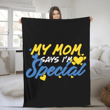 Discover Down Syndrome Awareness Special Education Gifts Fleece Blankets