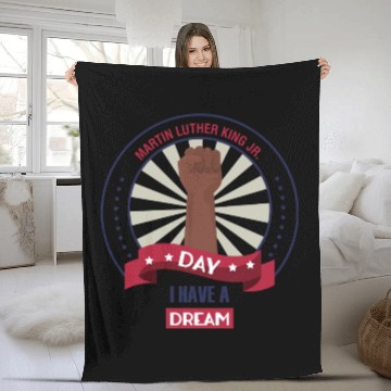 Discover Martin Luther King Jr. Day Fleece Blankets