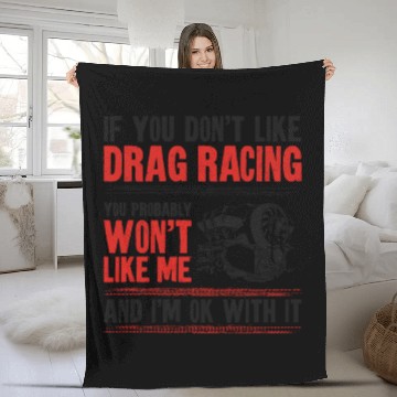 Discover Drag Racing Race Car Vintage If Fleece Blankets