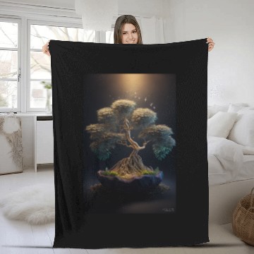 Discover Cannabonsai - Bonsai Tree, Cannabis Plant, Fleece Blankets