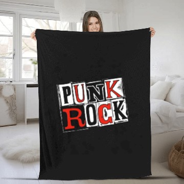 Discover PUNK ROCK Fleece Blankets