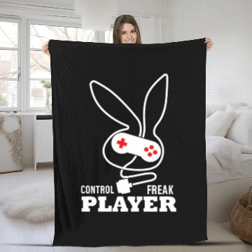 Discover Control Freak Player Gamer Fleece Blankets