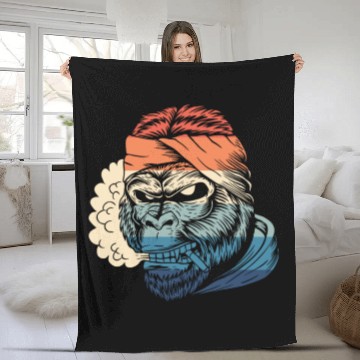 Discover Monkey Fleece Blankets