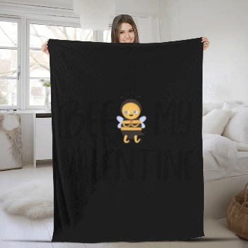 Discover Bee My Valentine1872 Fleece Blankets