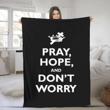Discover St. Padre Pio Pray Hope and Don't Worry Catholic S Fleece Blankets