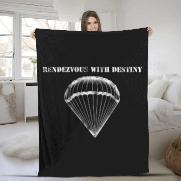 Discover Rendezvous with Destiny - 10st Airborne Fleece Blankets