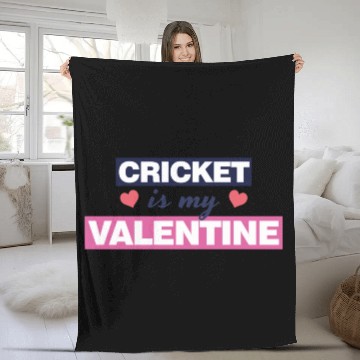 Discover Cricket is my Valentine Gift1728 Fleece Blankets