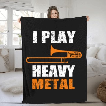 Discover I Play Heavy Metal Fleece Blankets