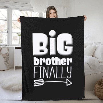 Discover Big Brother Finally Big Bro Gamer Promoted Son Fleece Blankets