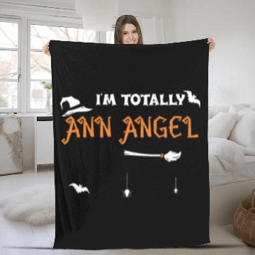 Discover I'm Totally Ann Angel - Halloween Fleece Blankets