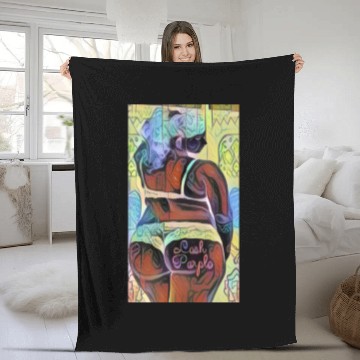 Discover Magic Cube Woman Fleece Blankets