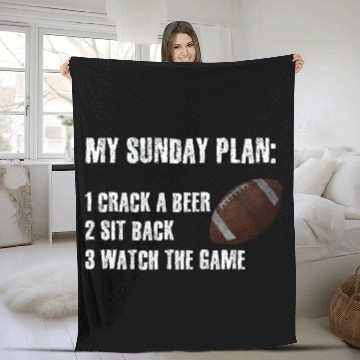 Discover My Sunday Plan Fleece Blankets