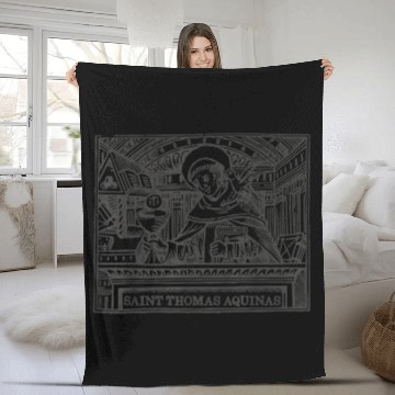Discover St Thomas Aquinas Patron Saint Students Catholic S Fleece Blankets