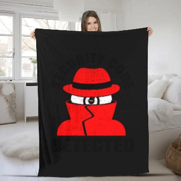 Discover Network And Computer Security Hard Disc Detective Fleece Blankets
