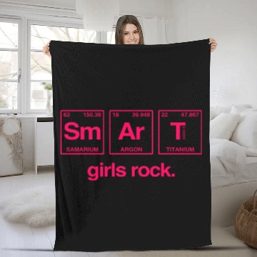Discover SMART GIRLS ROCK - Elements Periodic Table Fleece Blankets