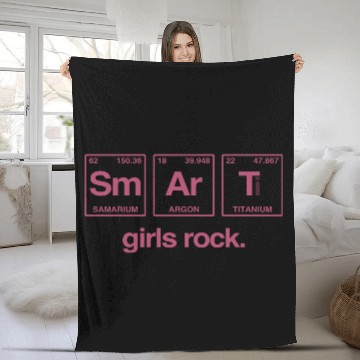 Discover SMART GIRLS ROCK - Elements Periodic Table Fleece Blankets