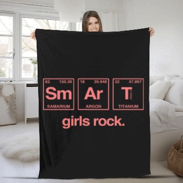 Discover SMART GIRLS ROCK - Elements Periodic Table Fleece Blankets
