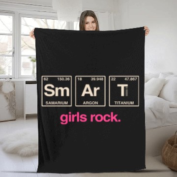 Discover SMART GIRLS ROCK - Elements Periodic Table Fleece Blankets