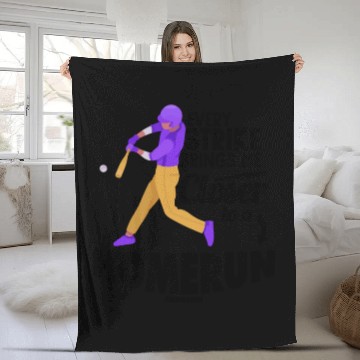 Discover Baseball Pitcher Baseball Racket Sport Fleece Blankets