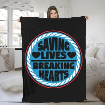 Discover Lifeguard Saving Lives Breaking Hearts Fleece Blankets