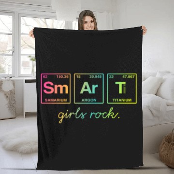 Discover SMART GIRLS ROCK - Elements Periodic Table Fleece Blankets
