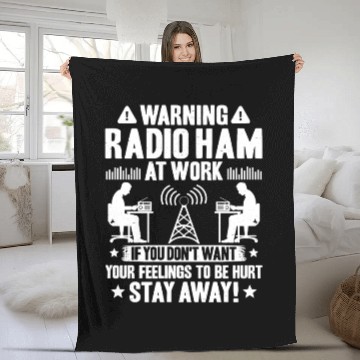 Discover Radio Ham Amateur Radio Operator Ham Radio Fleece Blankets