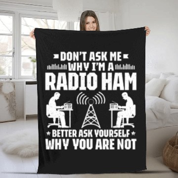 Discover Radio Ham Amateur Radio Operator Ham Radio Fleece Blankets