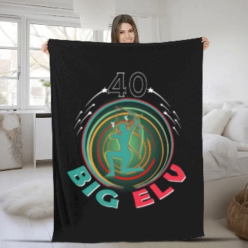 Discover 40 years elves birthday fantasy Fleece Blankets