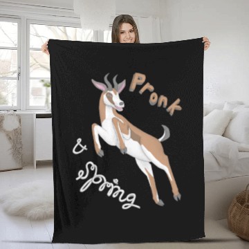 Discover Pronk and Spring Springbok Fleece Blankets