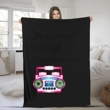 Discover Joyeux saint valentin Saint Valentin shirt527 Fleece Blankets