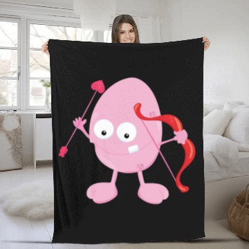 Discover Kids Valentines Day Valentine Light Pink Monster Fleece Blankets