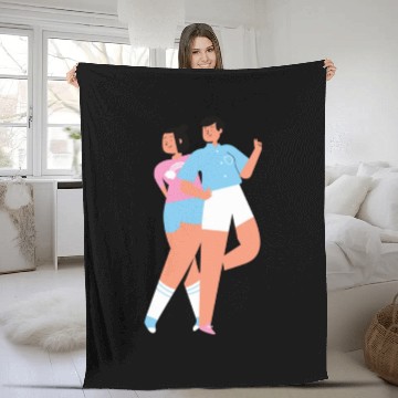Discover lesbian lgbtq pride valentine day 202 valentines Fleece Blankets