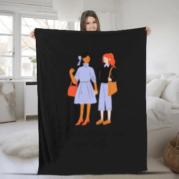 Discover lesbian lgbtq pride valentine day 2023 valentines Fleece Blankets